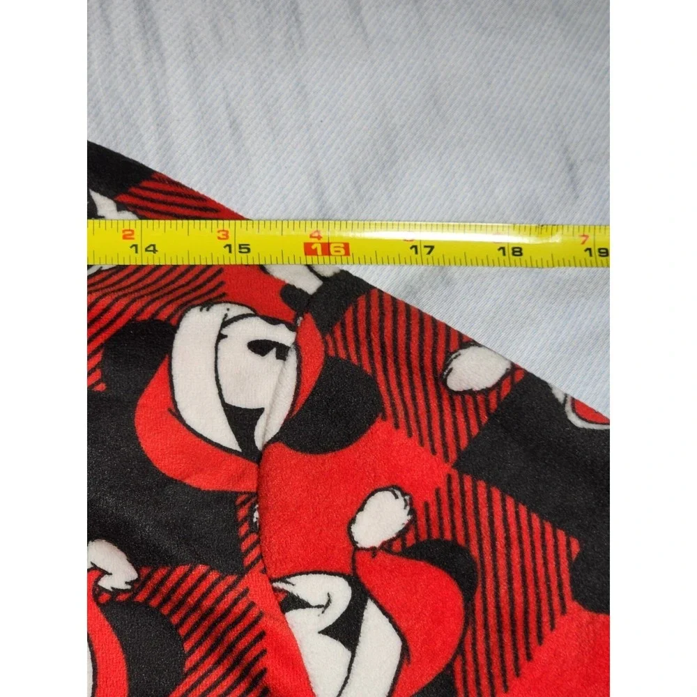 Disney Mickey Mouse Sleepwear Womens Medium Red Plaid Pull Over Long Sleeve NWT - Picture 13 of 16